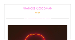 Desktop Screenshot of francesgoodman.com