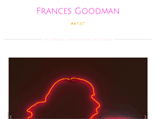 Tablet Screenshot of francesgoodman.com